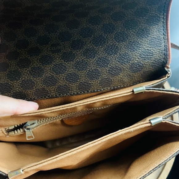 Vintage CELINE Triomphe Macadam Mini Shoulder Bag - Picture 11 of 14